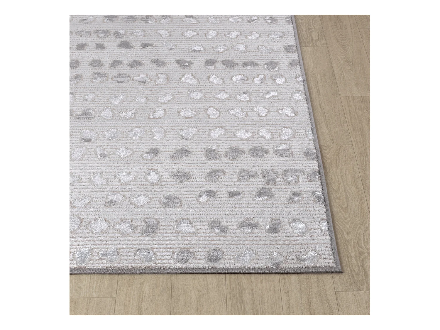 Scandinavisch Tapijt met Stippen - Beige/Wit - 120x170cm - VALKIRIA
