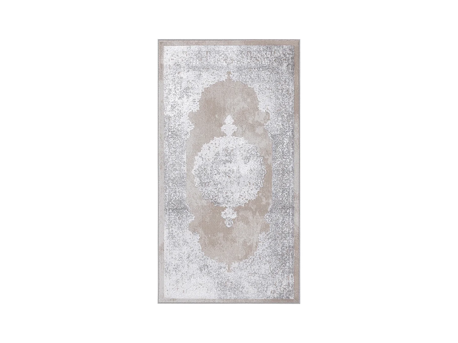 Vintage Oosters Tapijt - Beige/Wit - 80x150cm - DEFNE