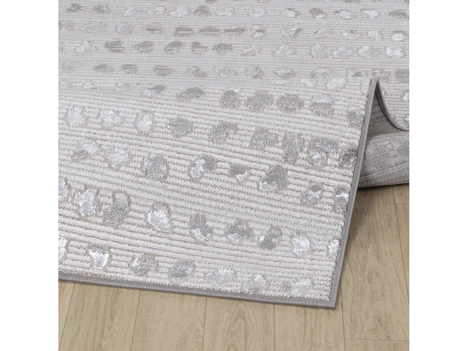 Scandinavisch Tapijt met Stippen - Beige/Wit - 200x275cm - VALKIRIA