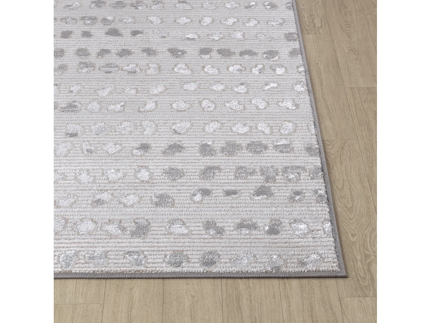 Scandinavisch Tapijt met Stippen - Beige/Wit - 200x275cm - VALKIRIA