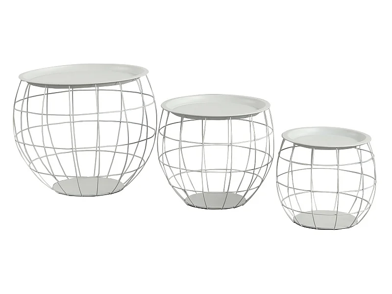 Set de 3 tables basses rondes Baloon Thinia Home