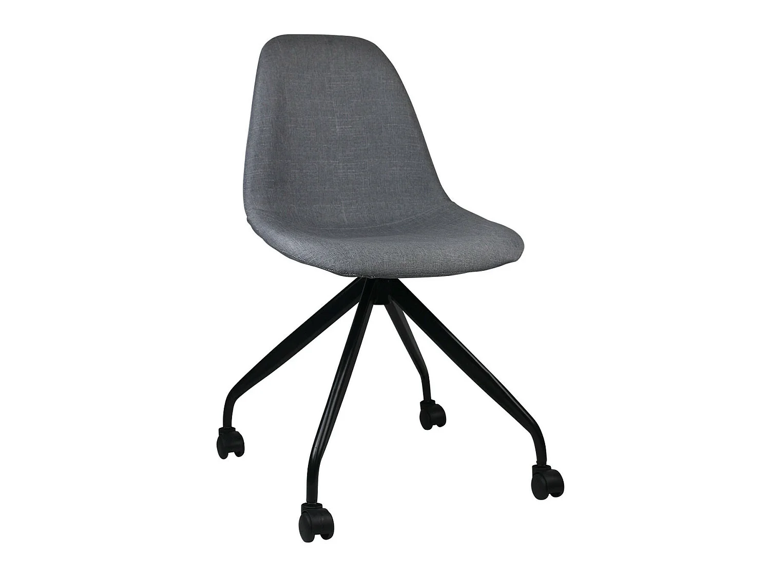 Chaise de bureau à roulettes Basic Grey 85,7x46,5x55,5cm Thinia Home