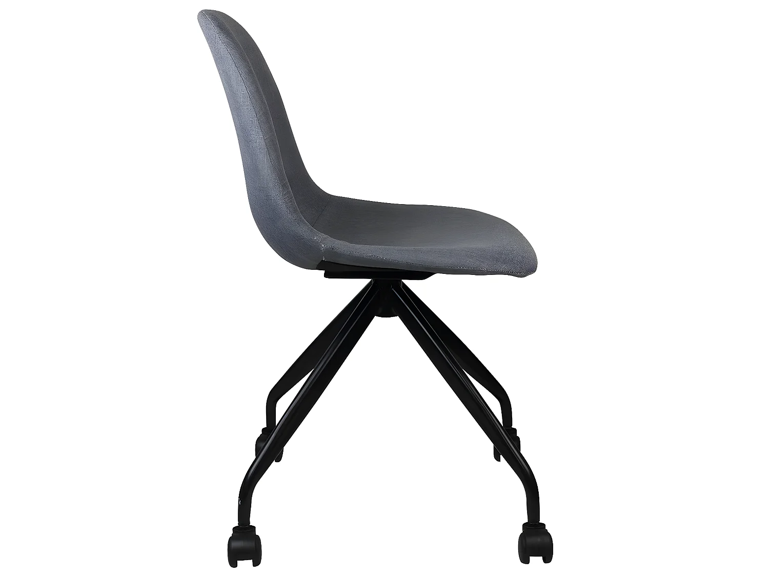 Chaise de bureau à roulettes Basic Grey 85,7x46,5x55,5cm Thinia Home