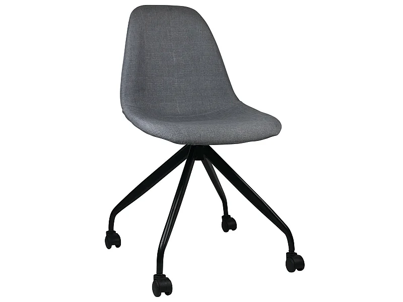 Silla de Escritorio con Ruedas Basic Gris 85,7x46,5x55,5cm Thinia Home