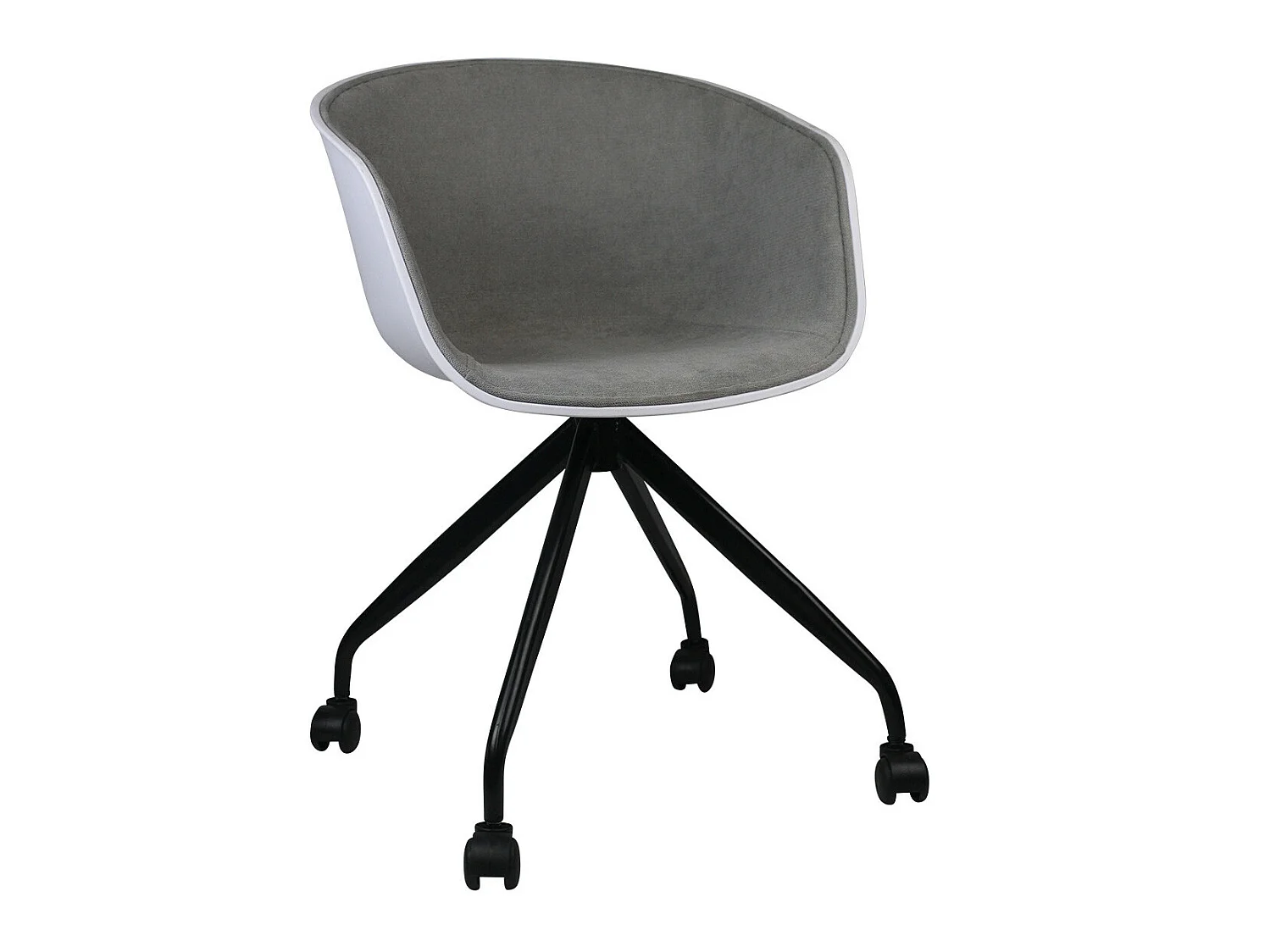 Silla de Escritorio con Ruedas Simply Gris 78,6x54x49cm Thinia Home