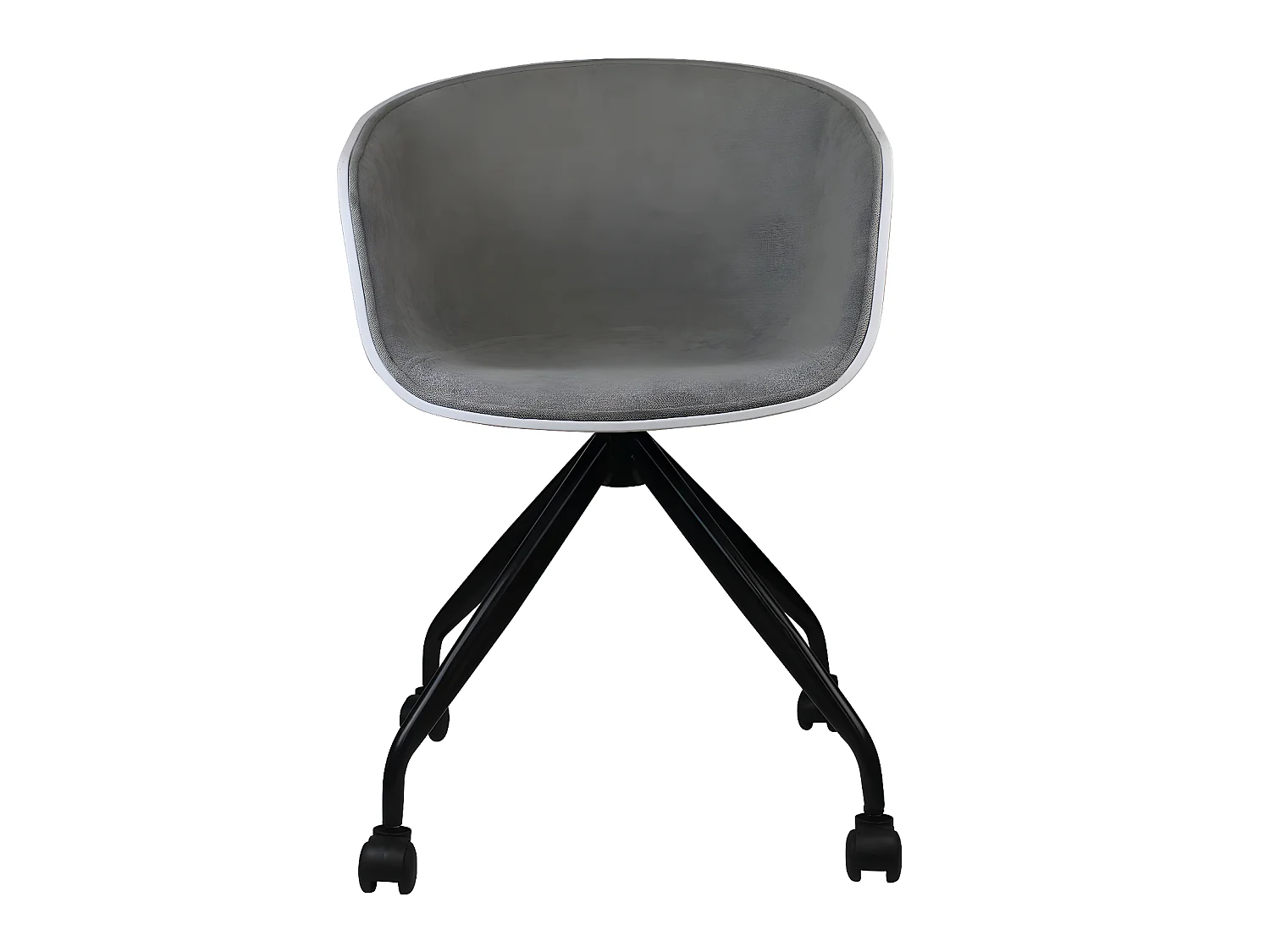 Silla de Escritorio con Ruedas Simply Gris 78,6x54x49cm Thinia Home