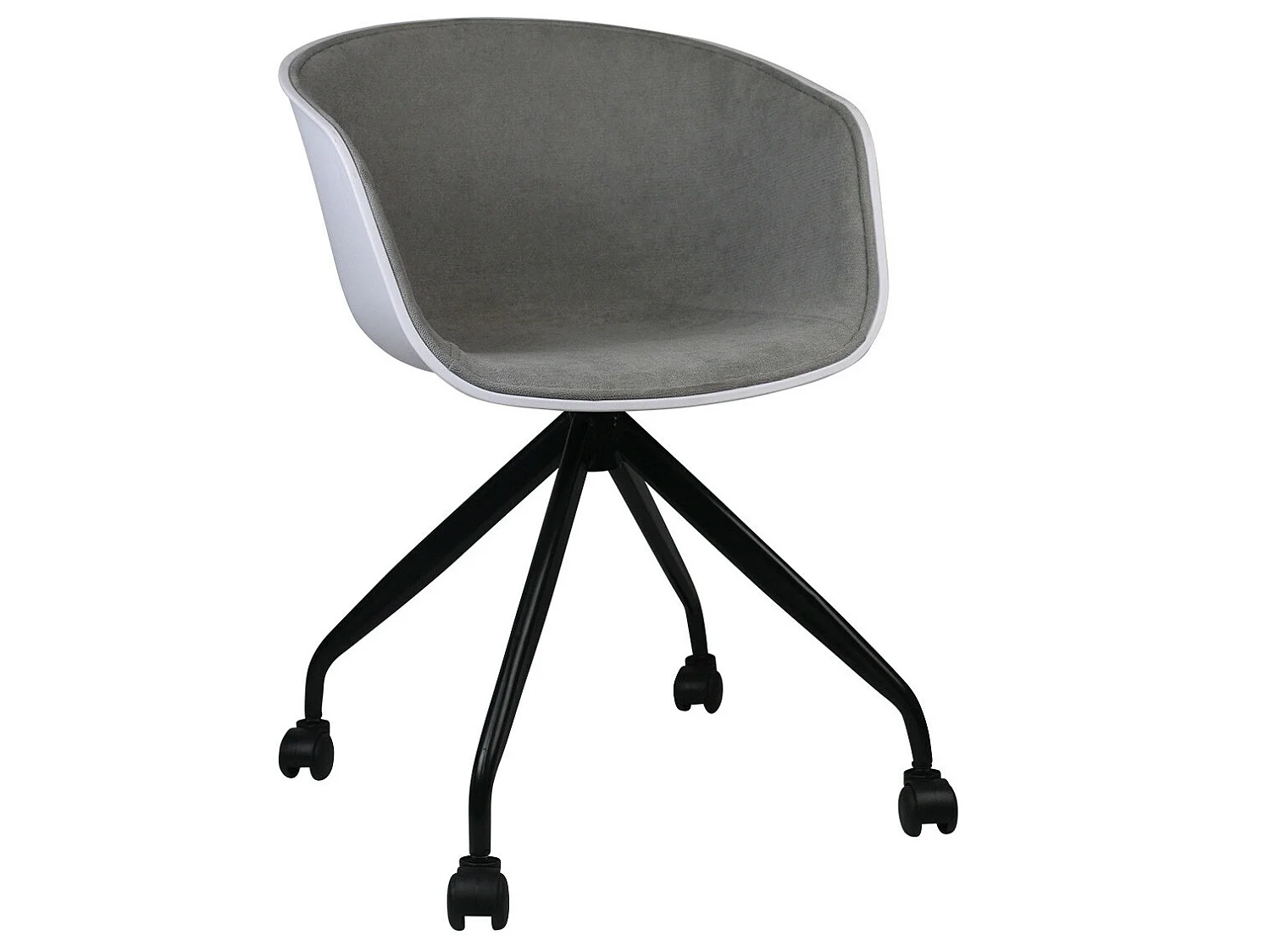 Silla de Escritorio con Ruedas Simply Gris 78,6x54x49cm Thinia Home