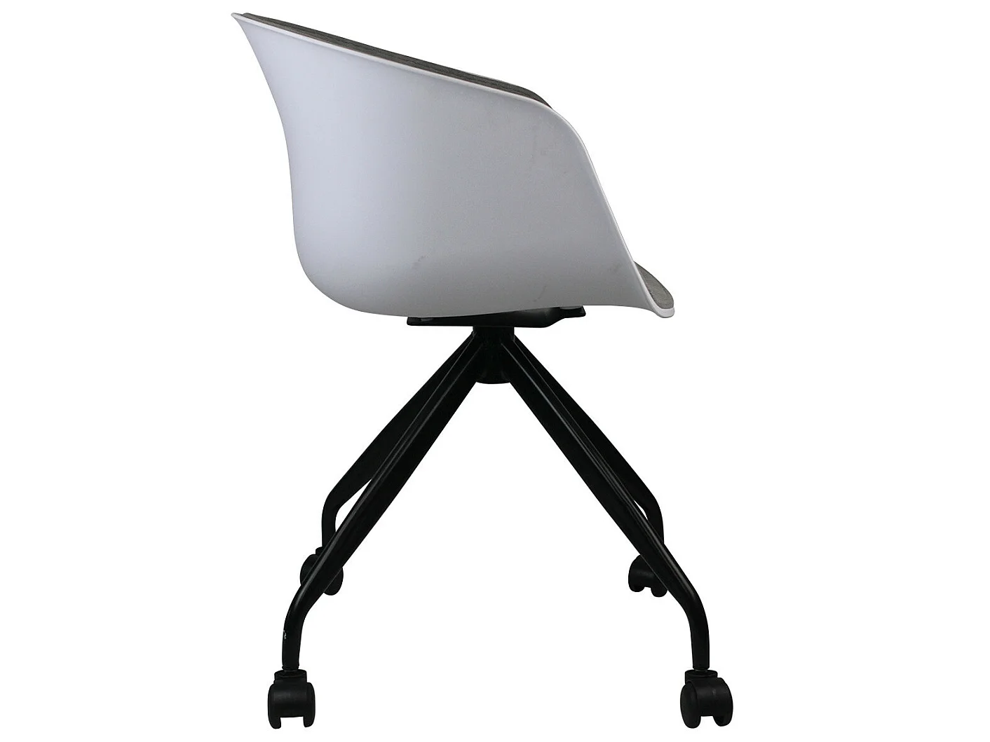 Silla de Escritorio con Ruedas Simply Gris 78,6x54x49cm Thinia Home