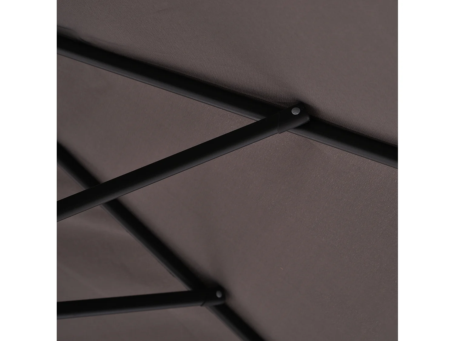 Sombrilla doble gris 270x440x250cm Outsunny