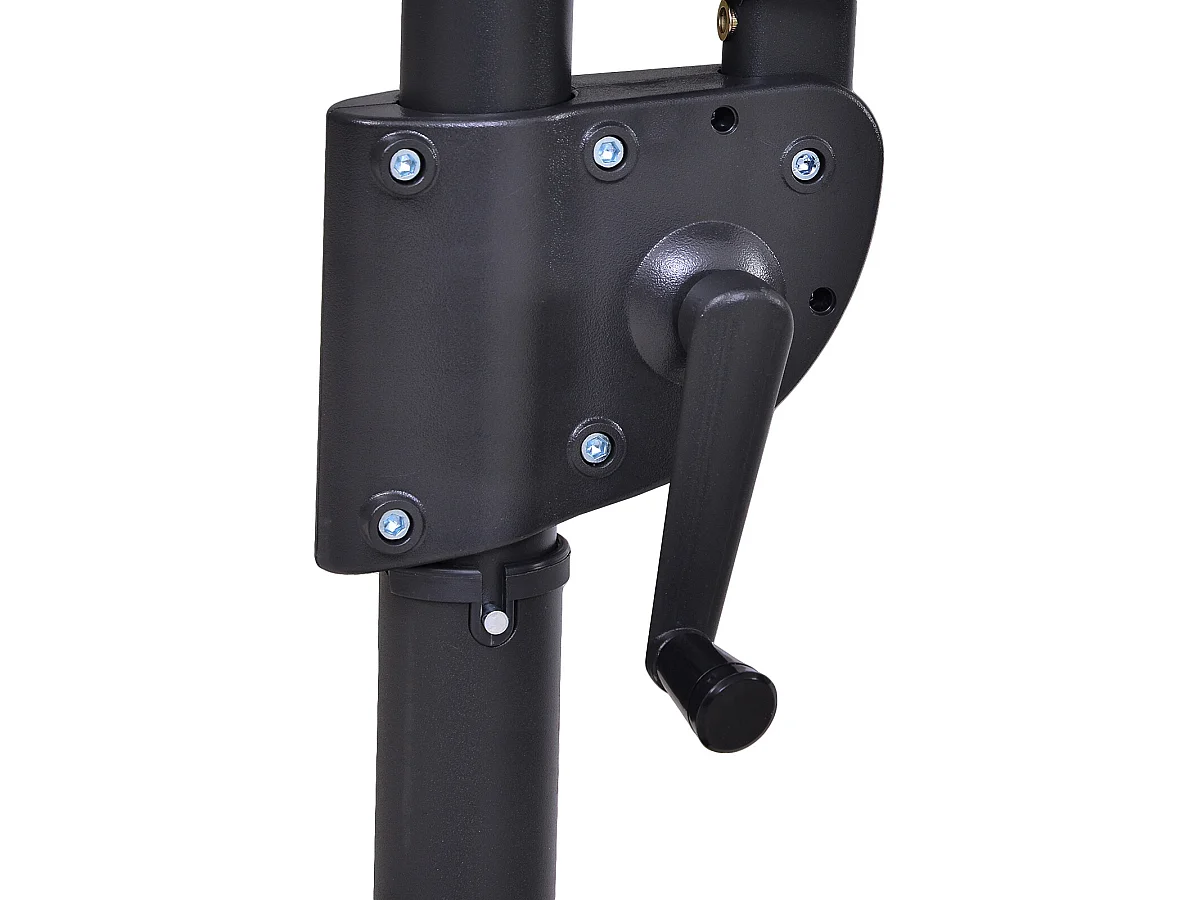 Sombrilla doble gris 270x440x250cm Outsunny