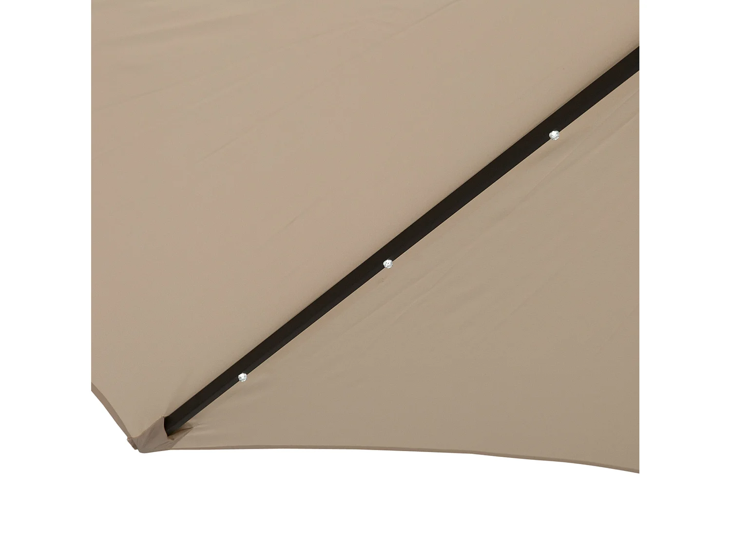 Sombrilla parasol crema 267x267x240 cm Outsunny