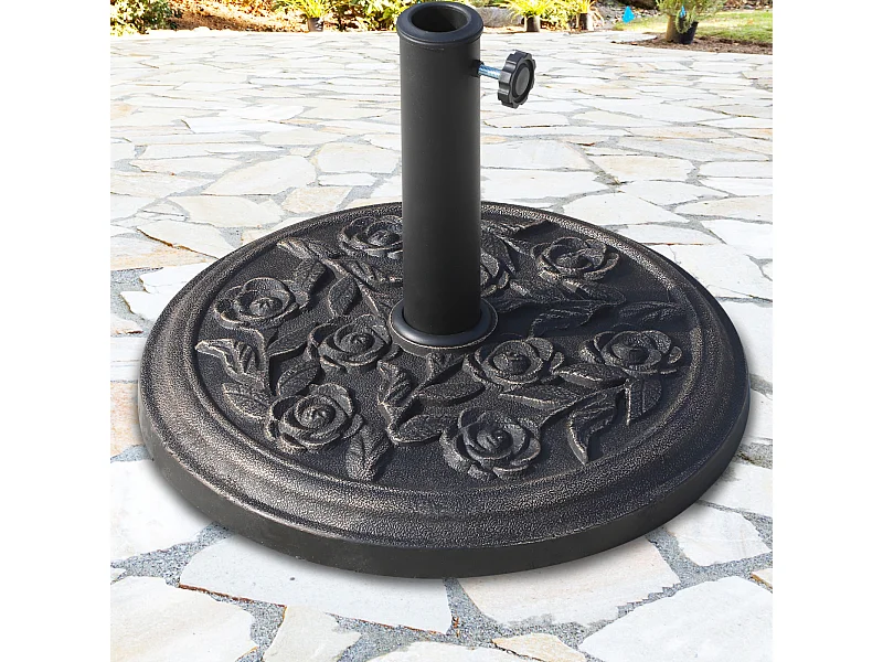 Base de sombrilla bronce ø45.5x31 cm Outsunny