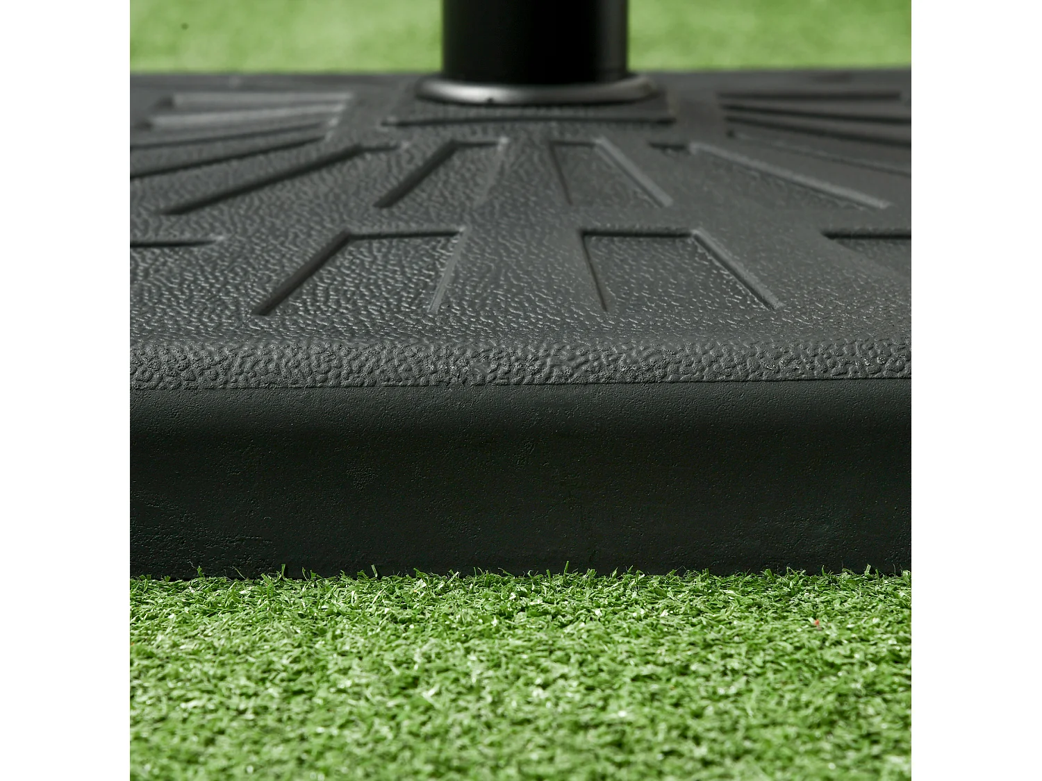 Base de sombrilla negro 51x51x32 cm Outsunny