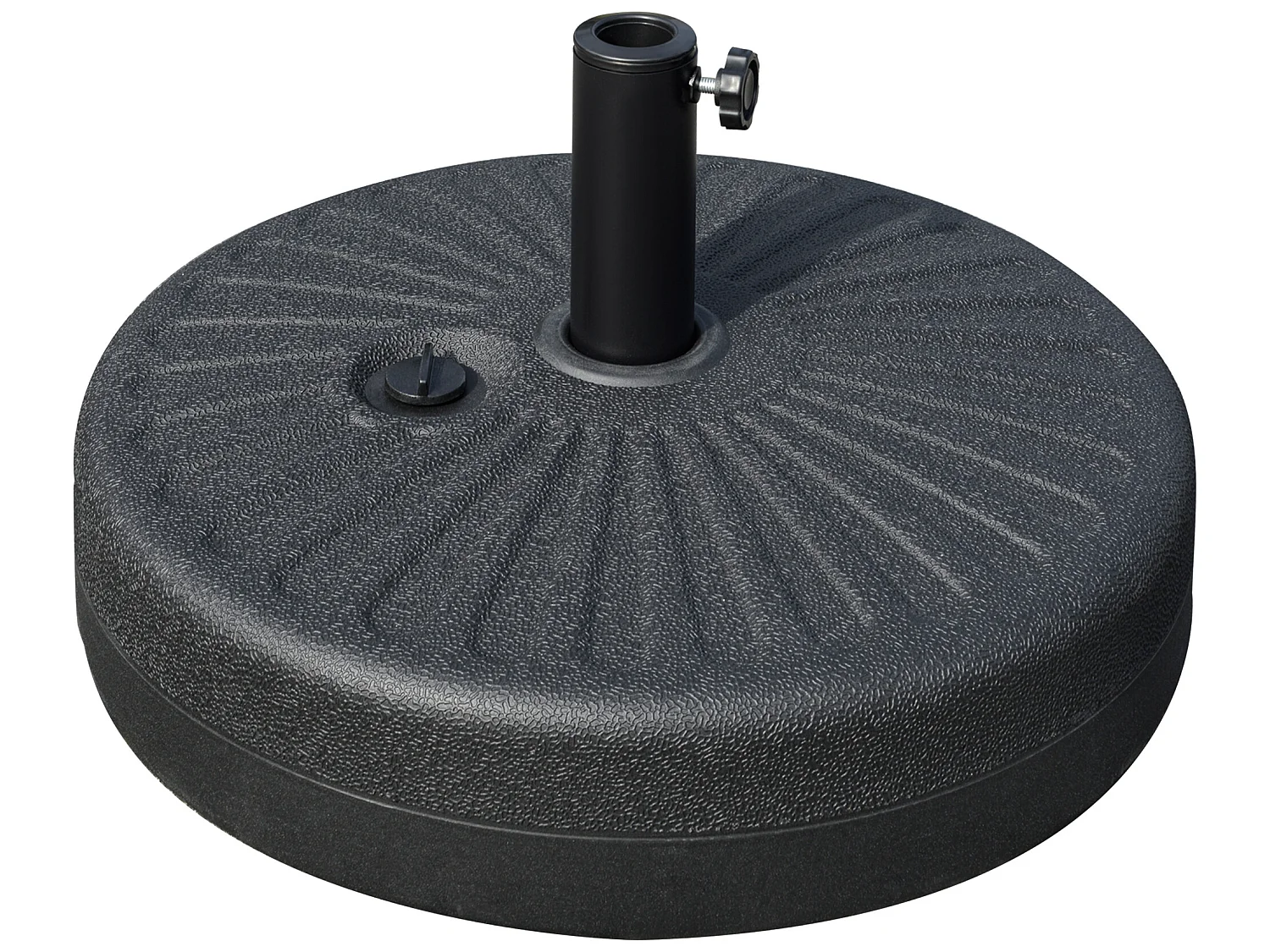 Base para sombrilla negro 51x51x30.5 cm Outsunny