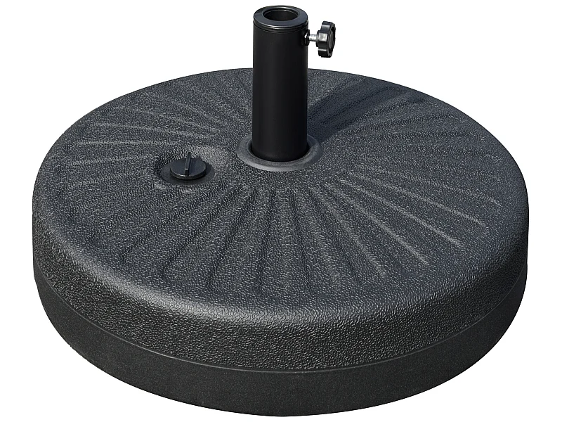 Base para sombrilla negro 51x51x30.5 cm Outsunny