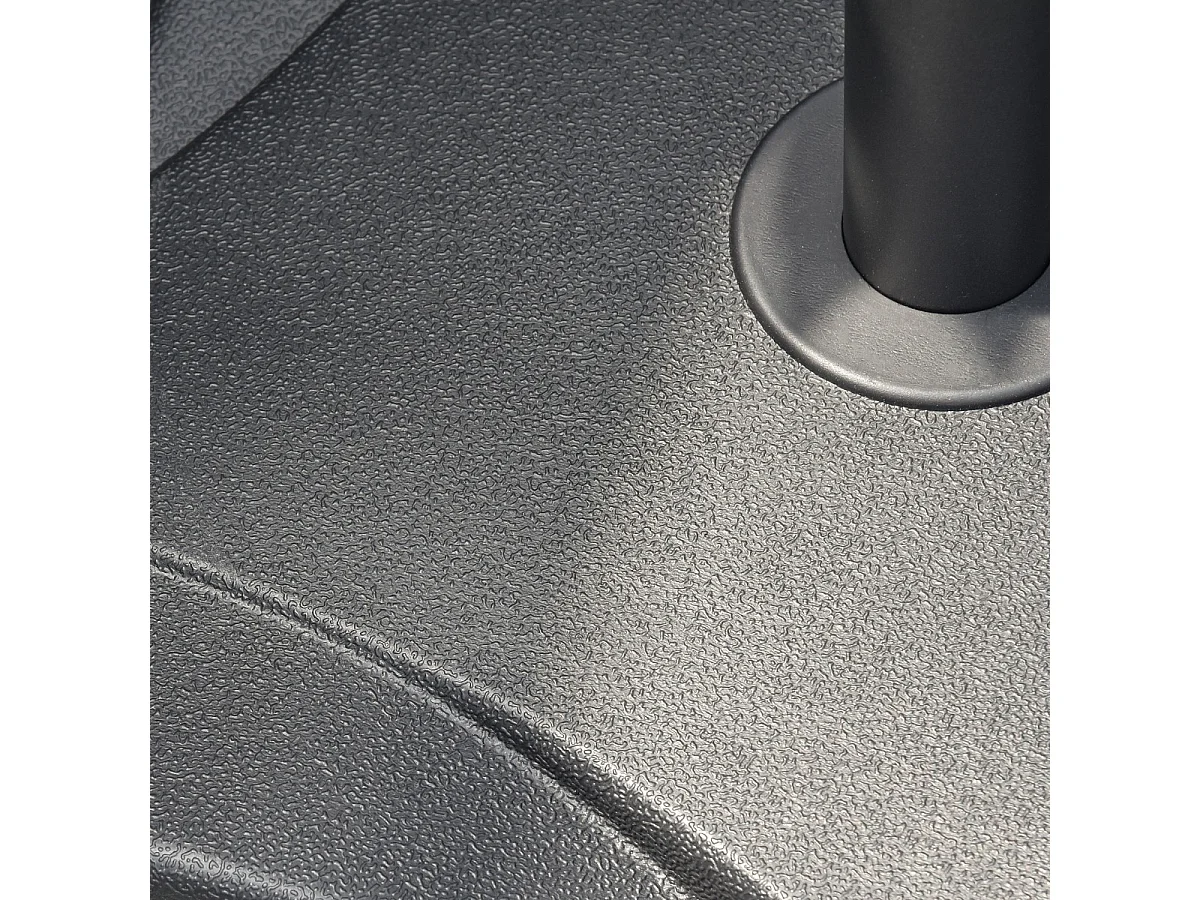 Base para parasol de jardín negro 41.5x41.5x33 cm Outsunny