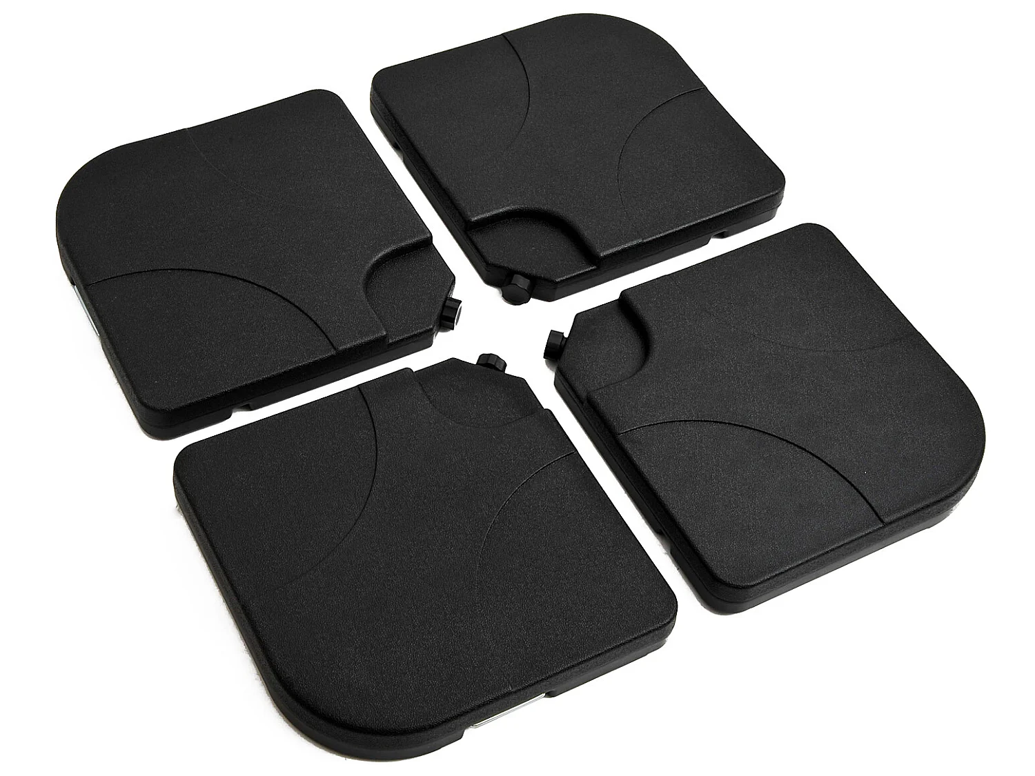 Base de sombrilla negro 50x50x7.5 cm Outsunny