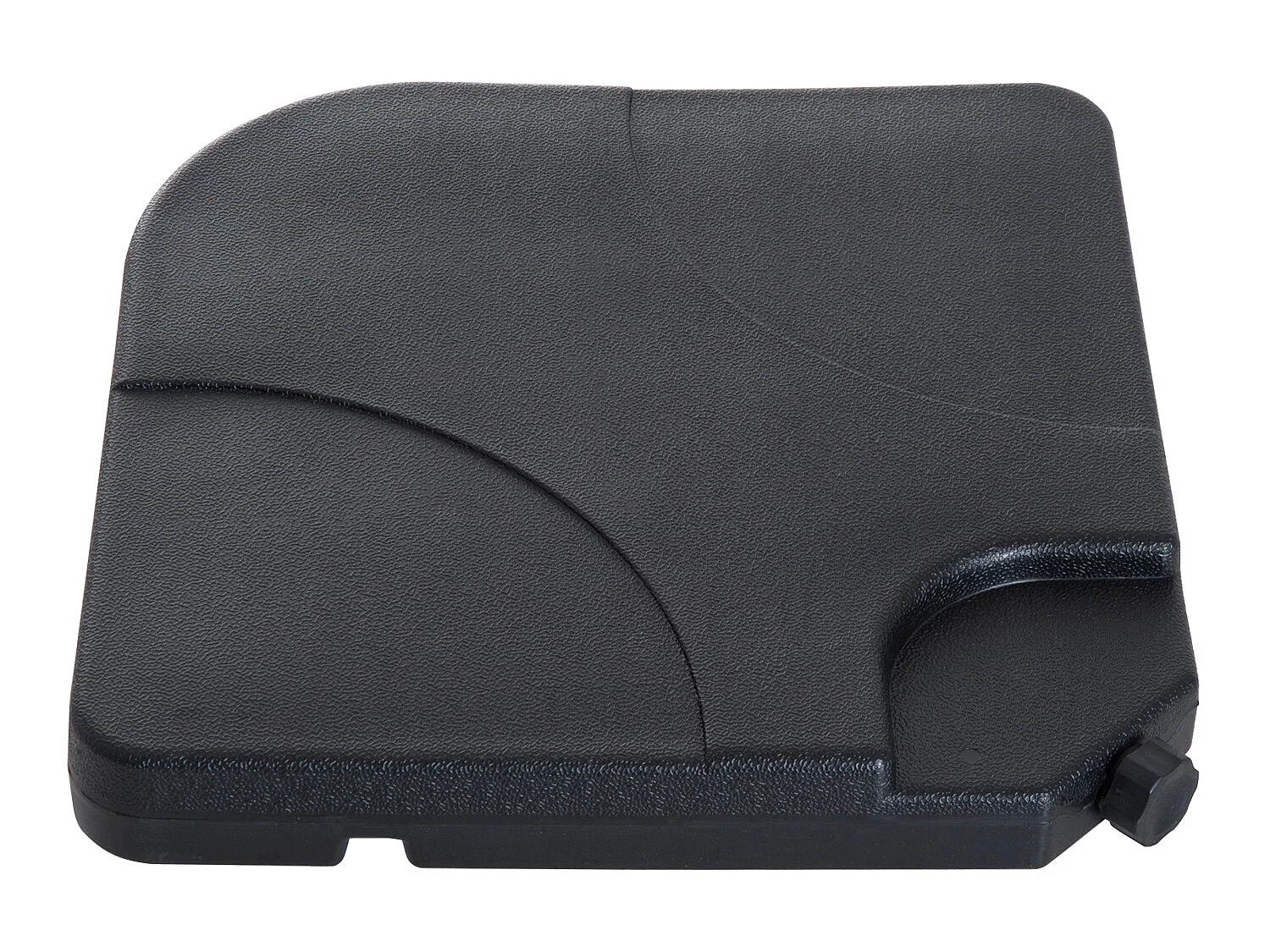 Base de sombrilla negro 50x50x7.5 cm Outsunny