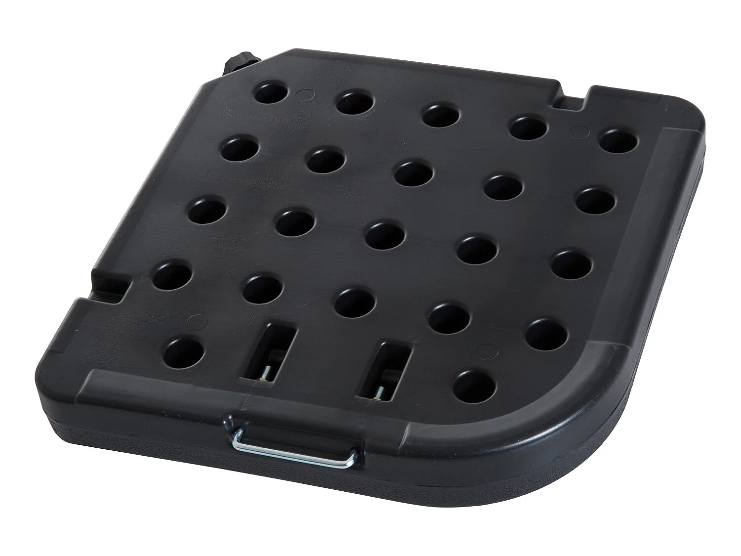 Base de sombrilla negro 50x50x7.5 cm Outsunny