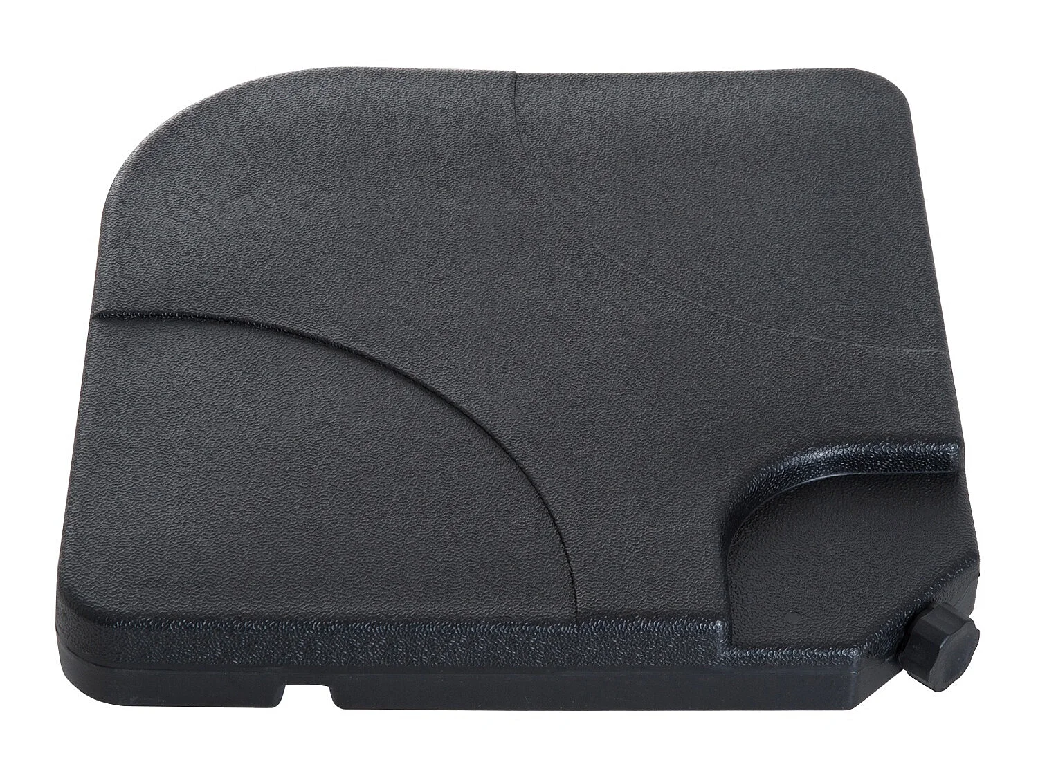Base de sombrilla negro 50x50x7.5 cm Outsunny