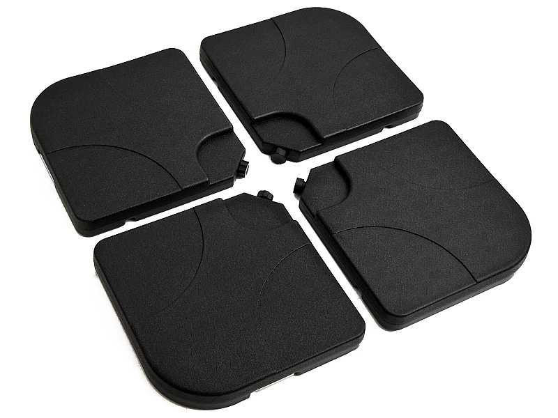 Base de sombrilla negro 50x50x7.5 cm Outsunny