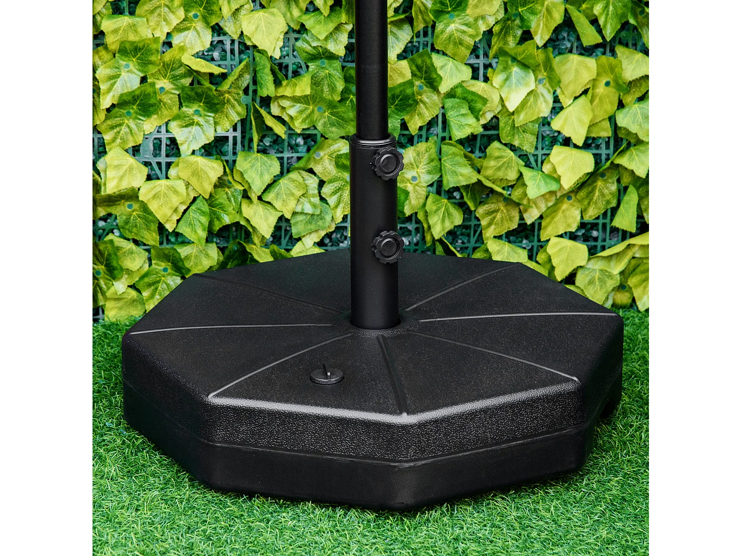 Base de sombrilla negro 60x60x36 cm Outsunny