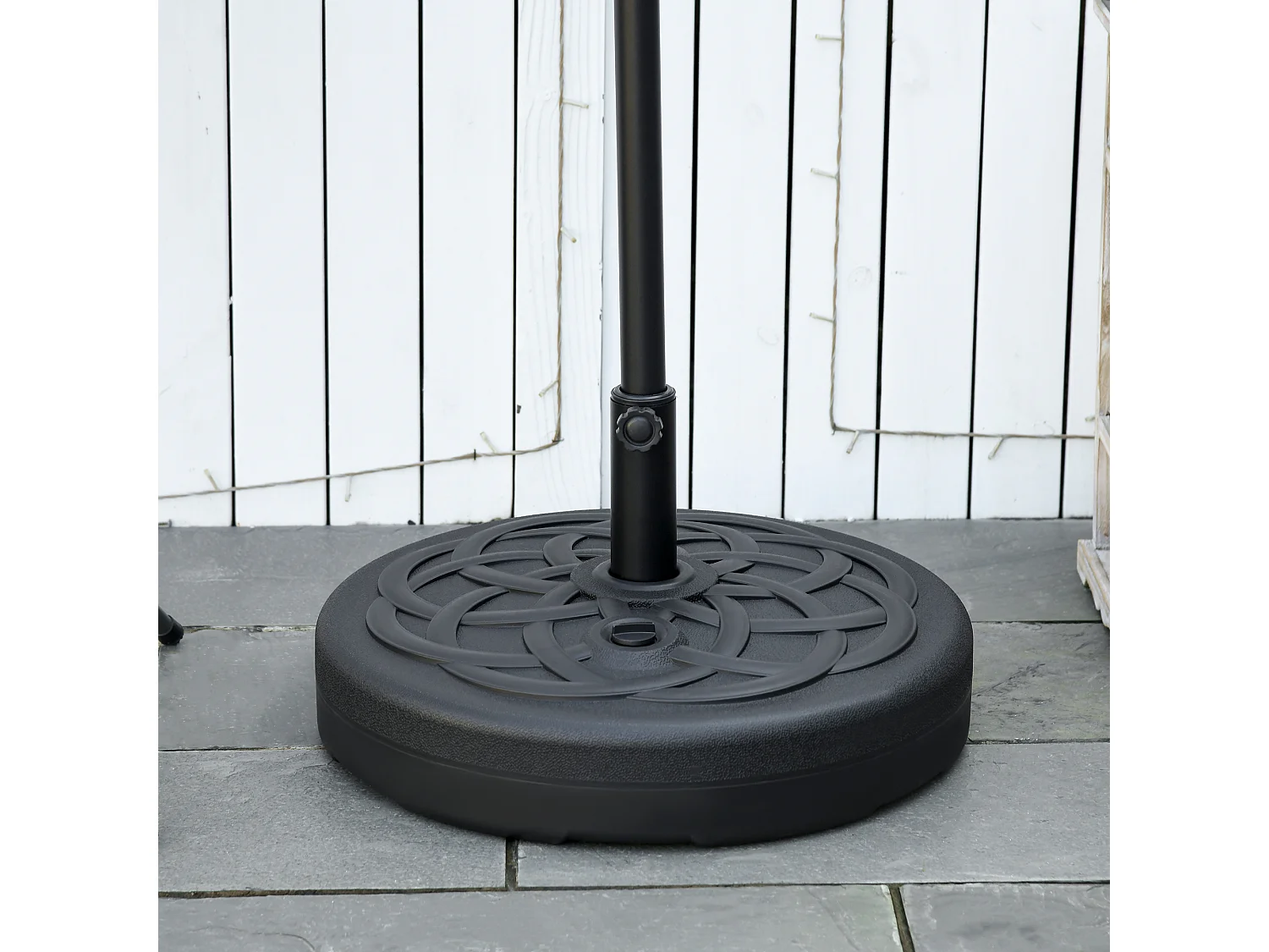 Base de sombrilla negro 56x56x30.5 cm Outsunny