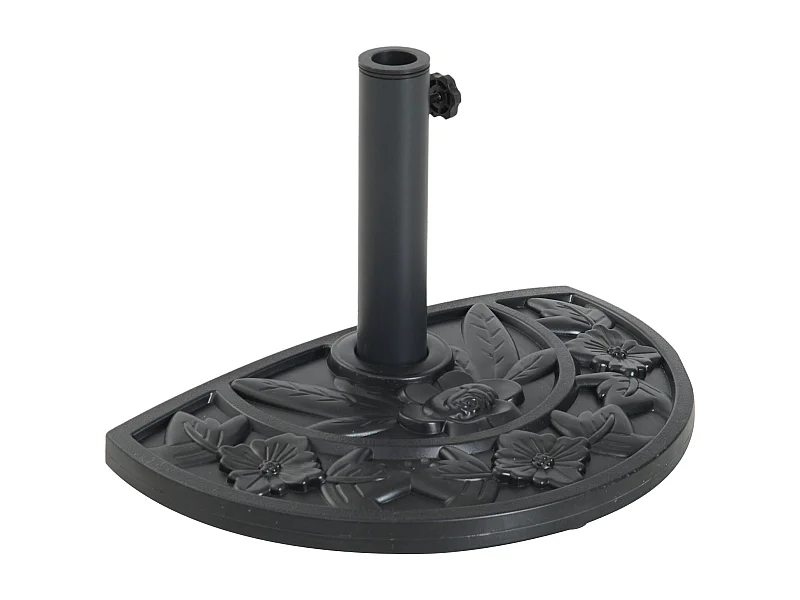 Base de sombrilla negro 50x32x32 cm Outsunny