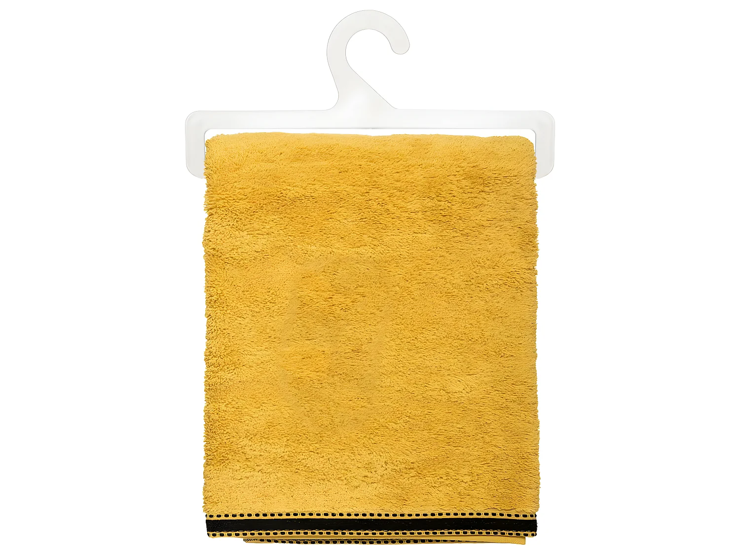 Drap de bain en Coton Jaune Ocre tissu éponge 100 x 150 cm