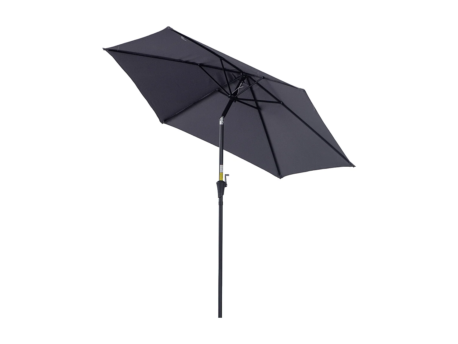 Sombrilla de jardín gris 270x270x235 cm Outsunny