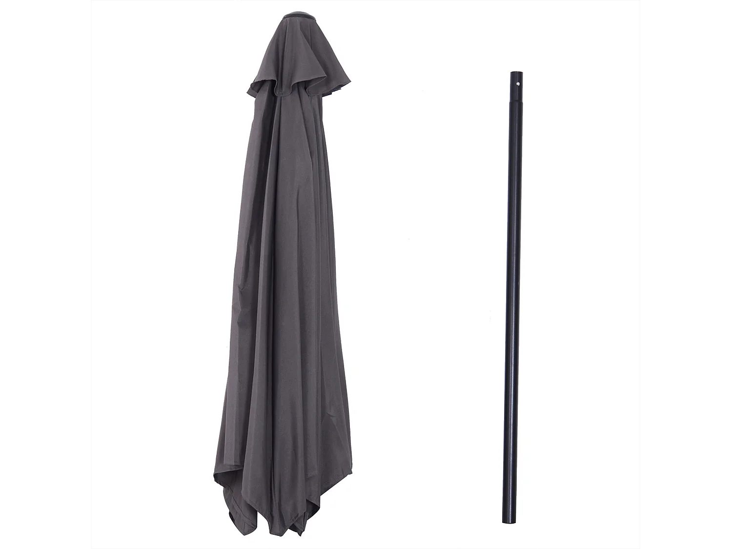 Sombrilla de jardín gris 270x270x235 cm Outsunny