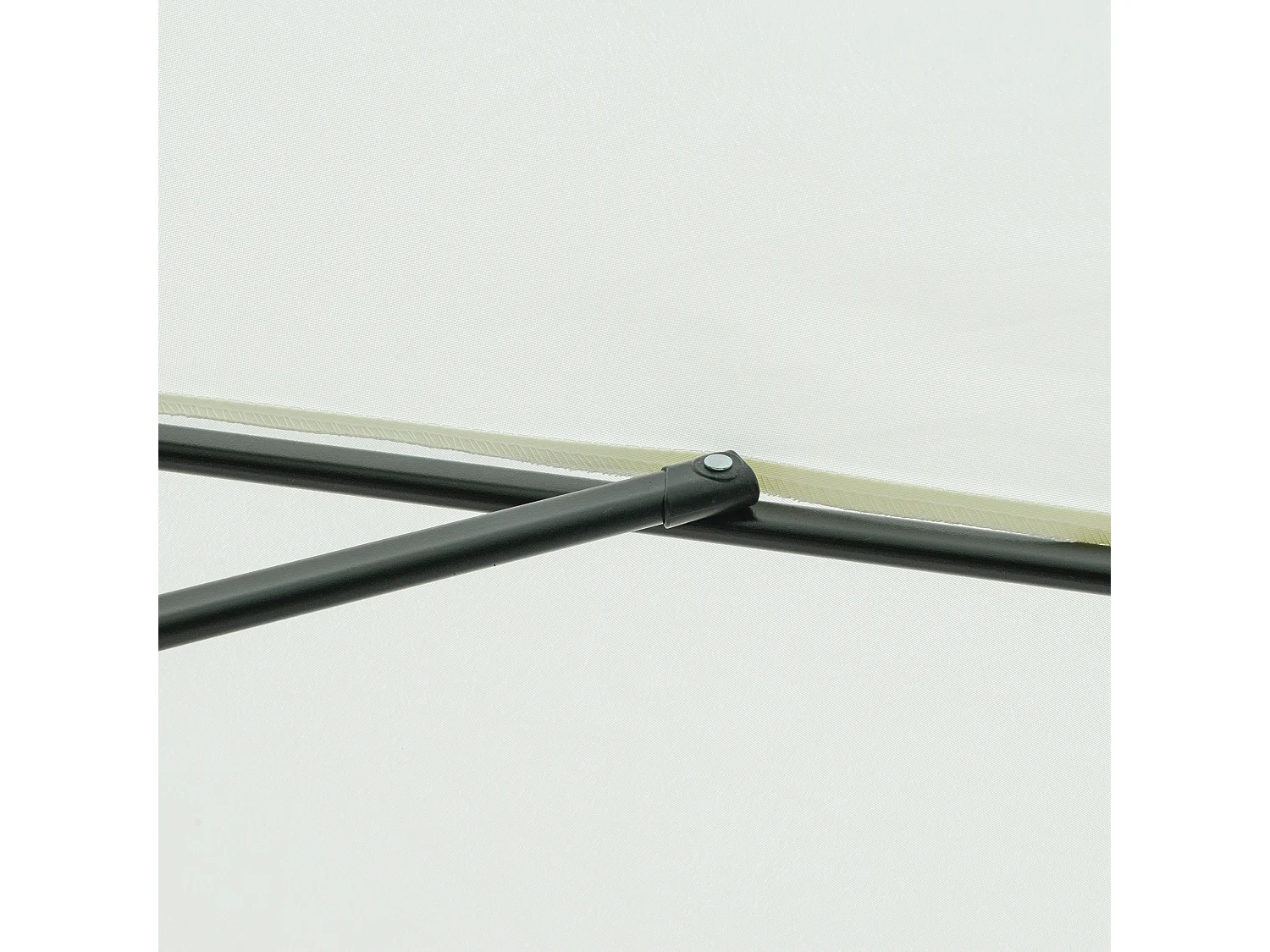 Sombrilla de jardín beige 266x266x248.5 cm Outsunny