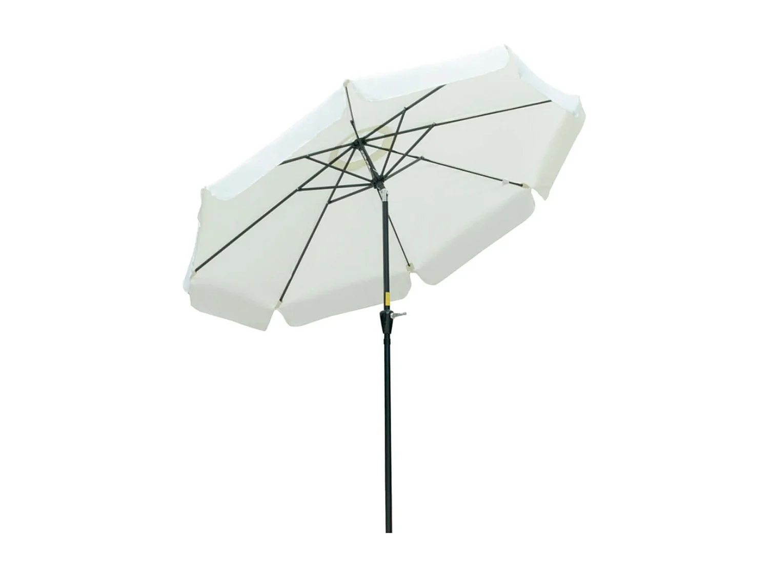 Sombrilla de jardín beige 266x266x248.5 cm Outsunny