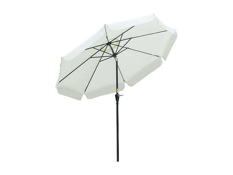 Sombrilla de jardín beige 266x266x248.5 cm Outsunny