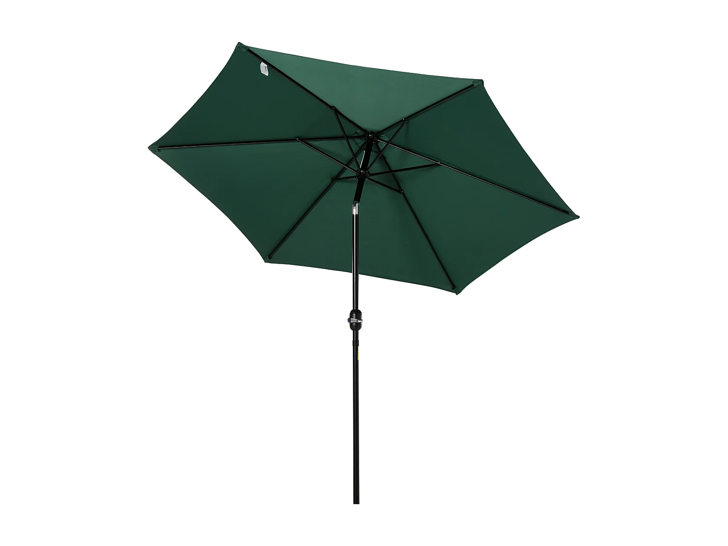 Sombrilla de jardín verde 260x260x235 cm Outsunny