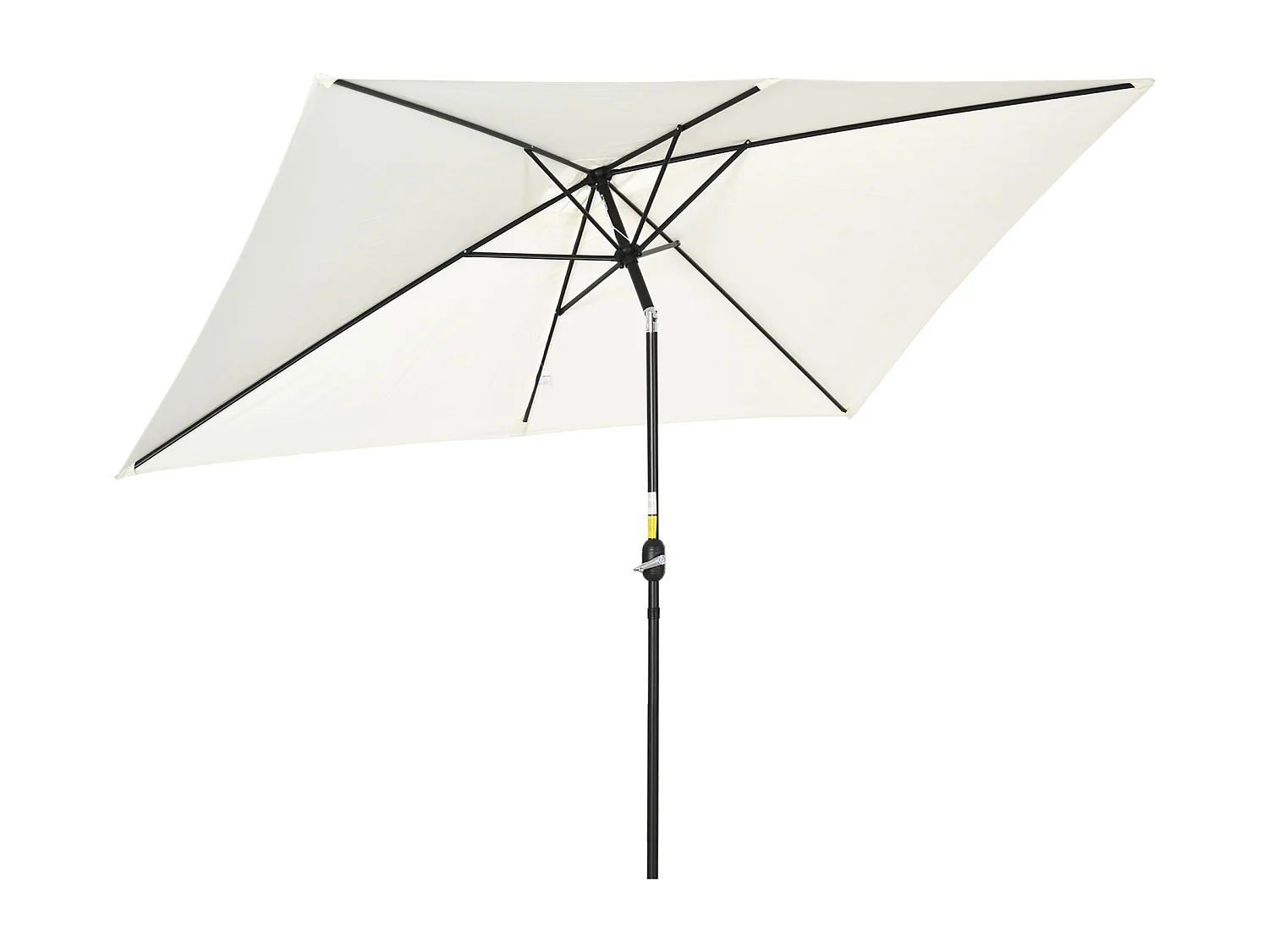 Sombrilla de jardín blanco 195x295x240 cm Outsunny