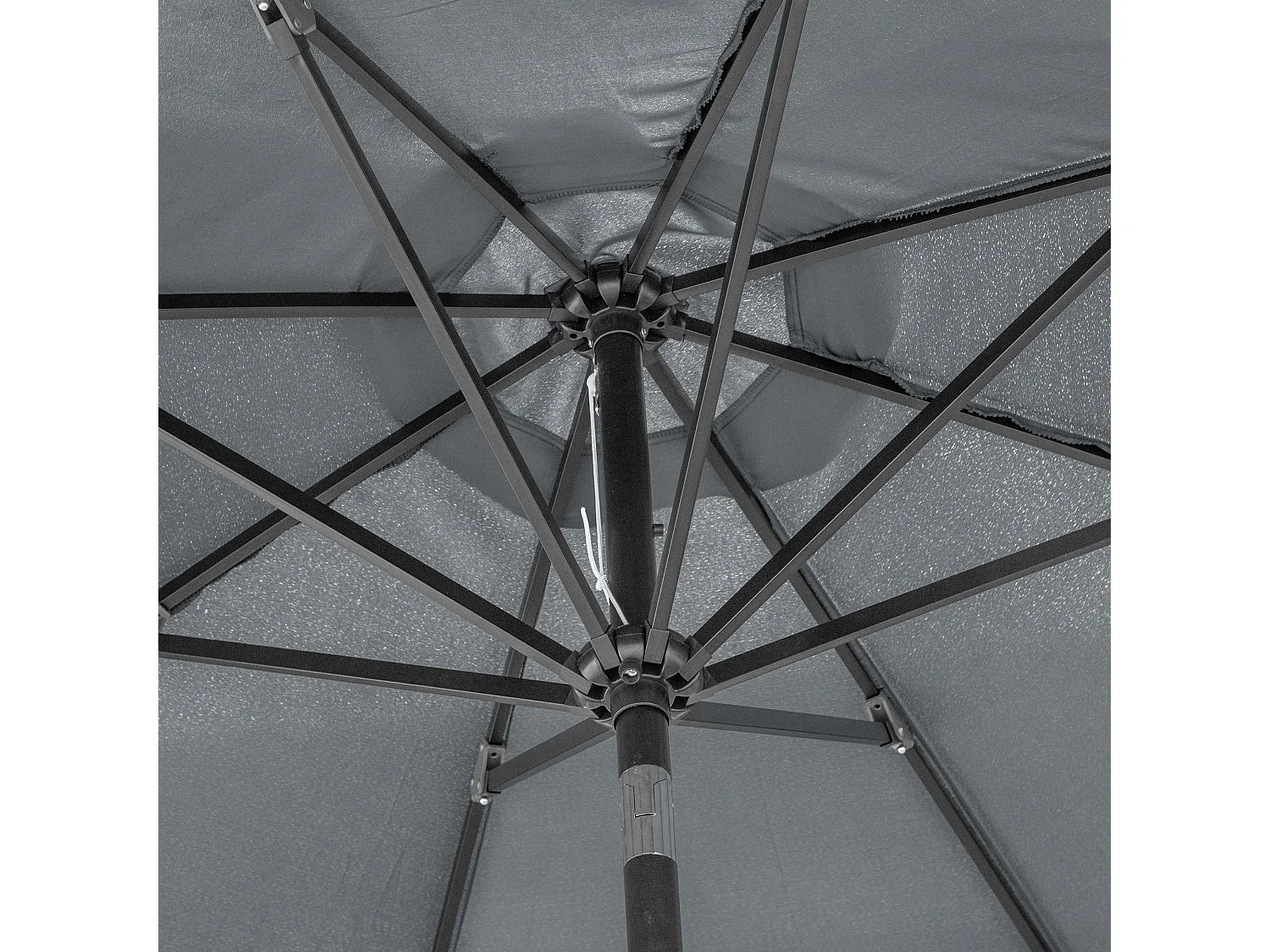 Sombrilla de jardín gris 300x300x240 cm Outsunny