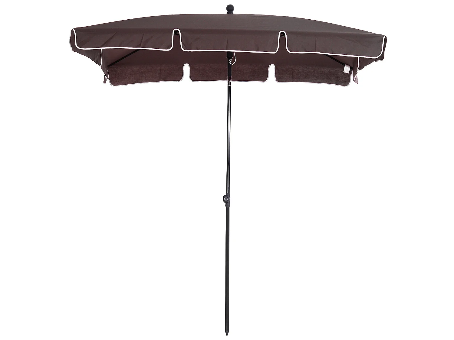 Sombrilla de jardín marrón 198x130x245 cm Outsunny