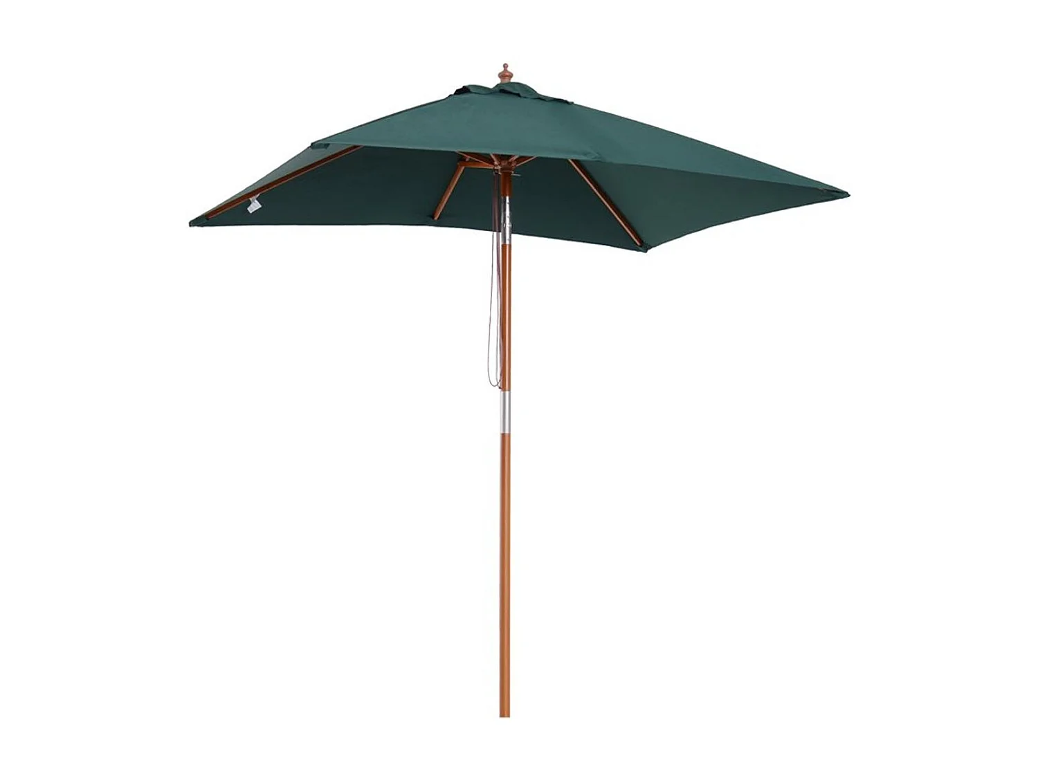 Sombrilla de jardín verde 200x150x230 cm Outsunny