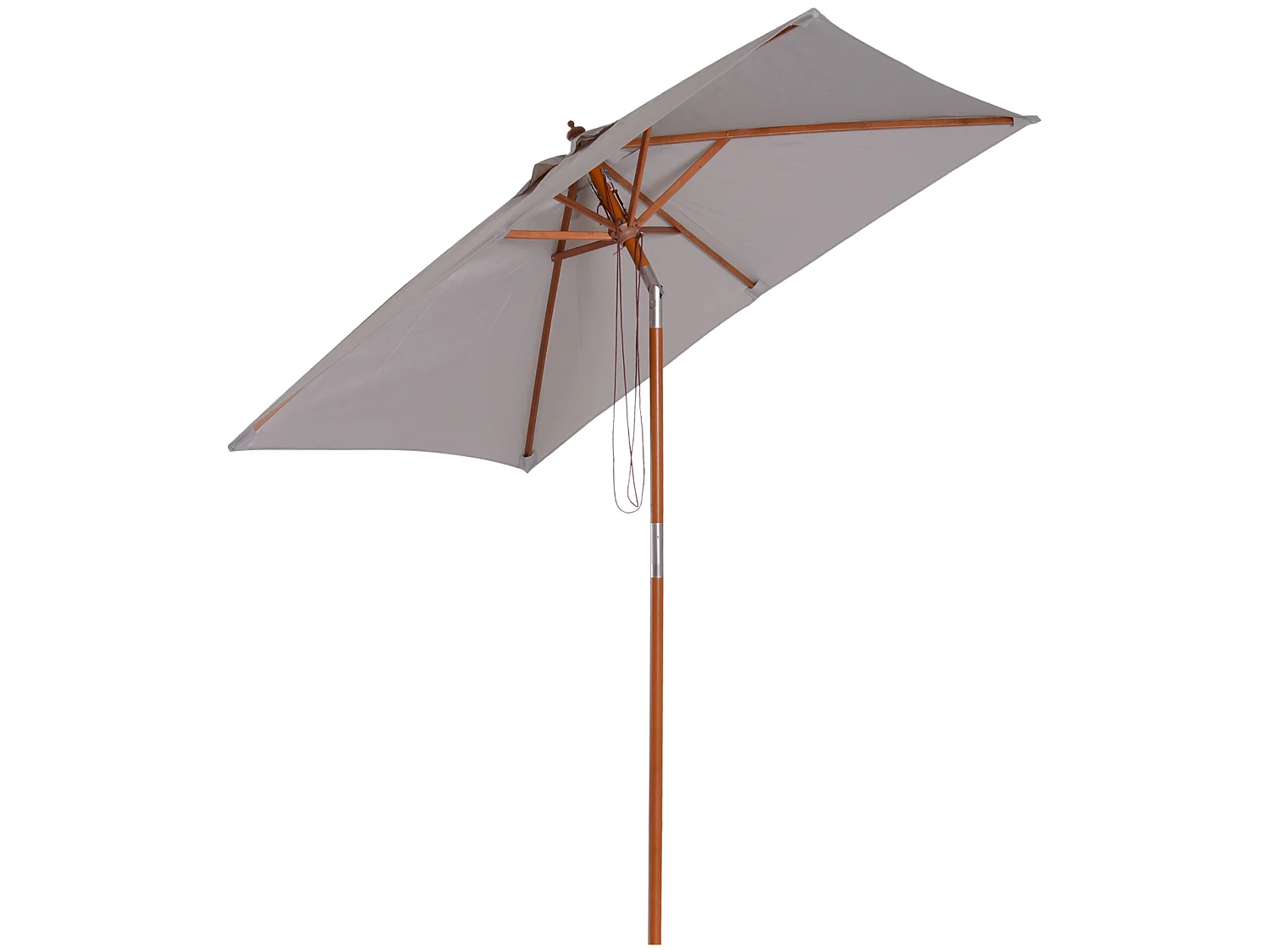 Sombrilla de jardín gris 200x150x230 cm Outsunny