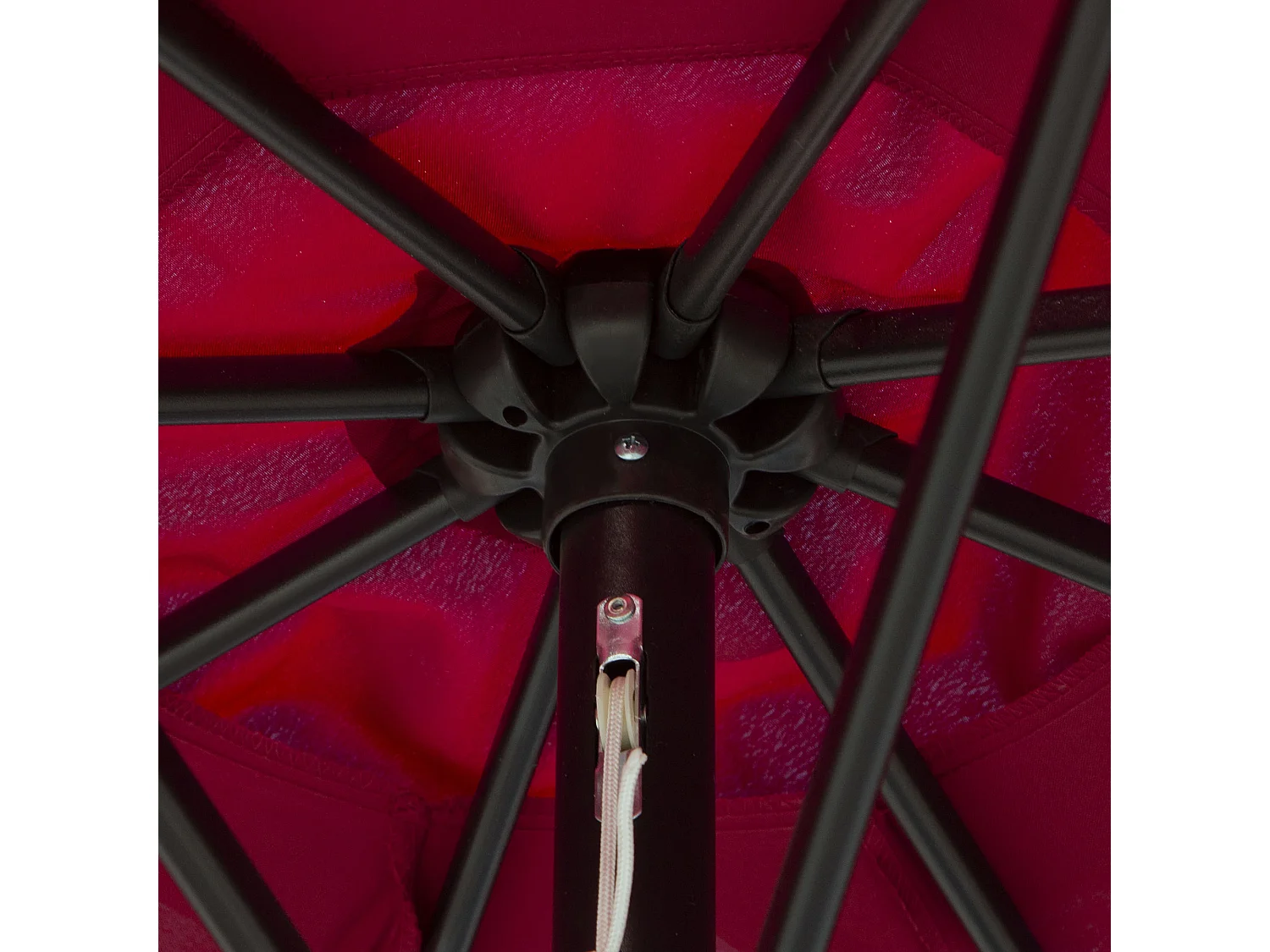 Sombrilla de jardín rojo 260x260x235 cm Outsunny