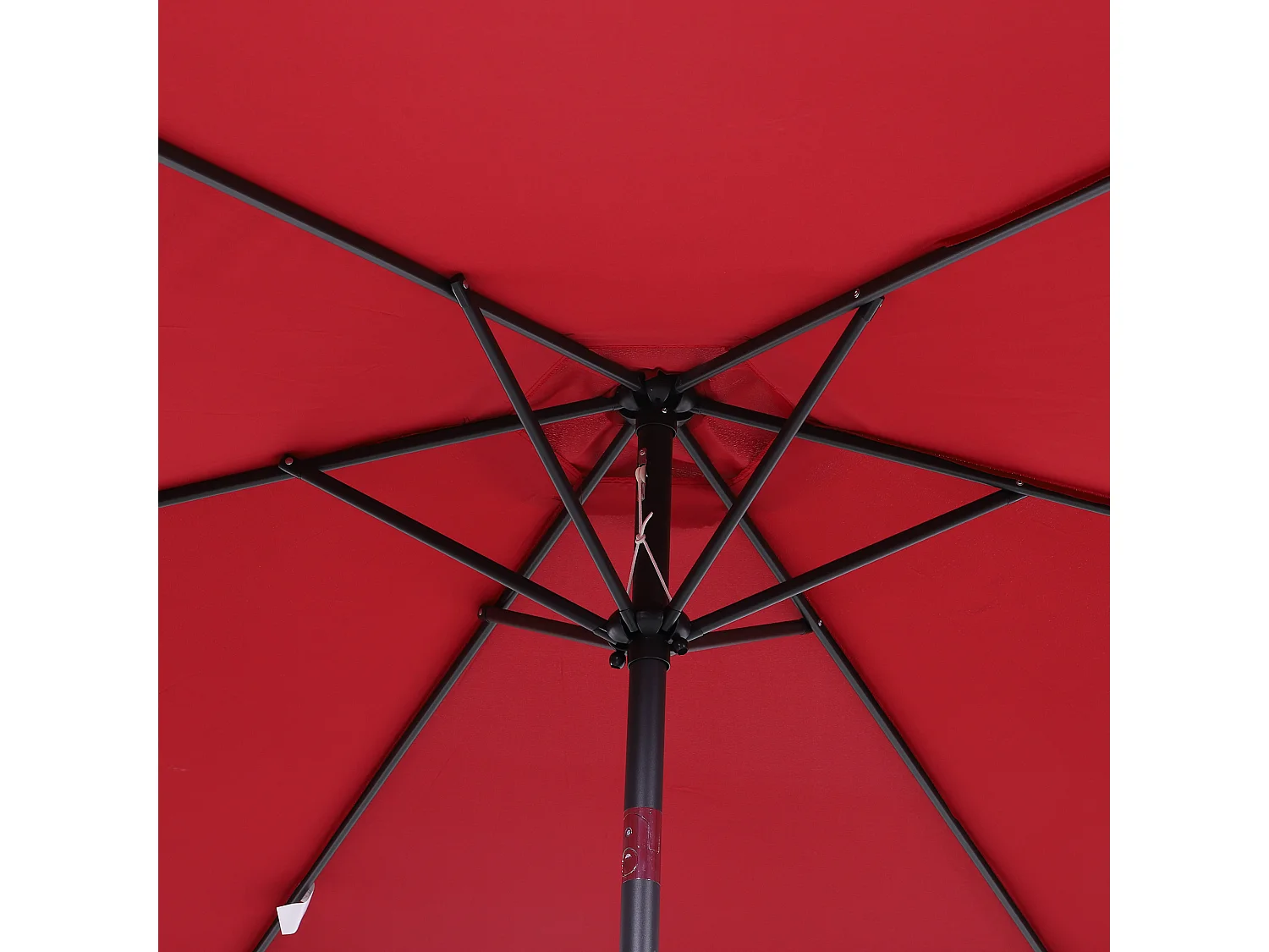 Sombrilla de jardín rojo 260x260x235 cm Outsunny