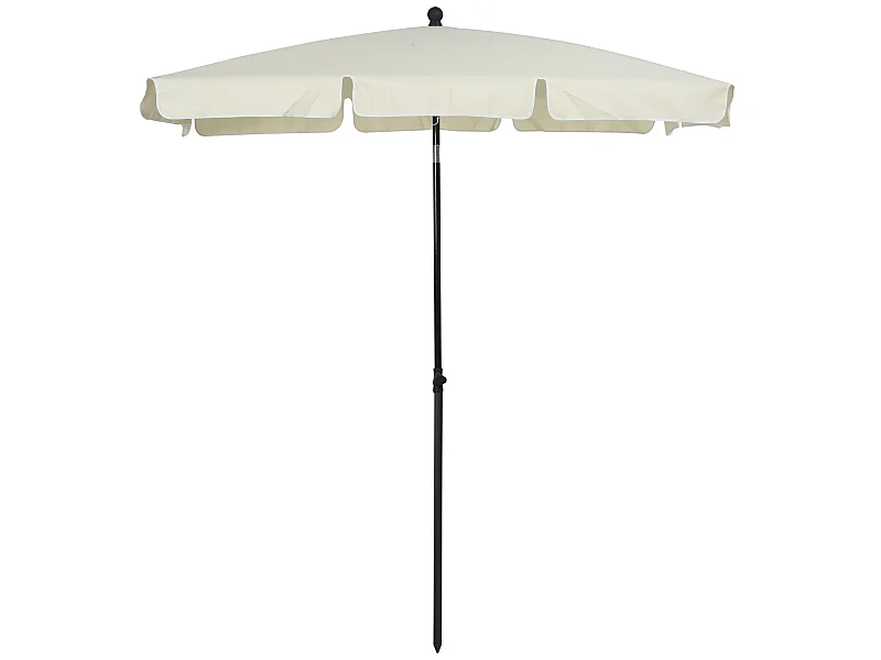 Sombrilla de jardín beige 198x130x245 cm Outsunny