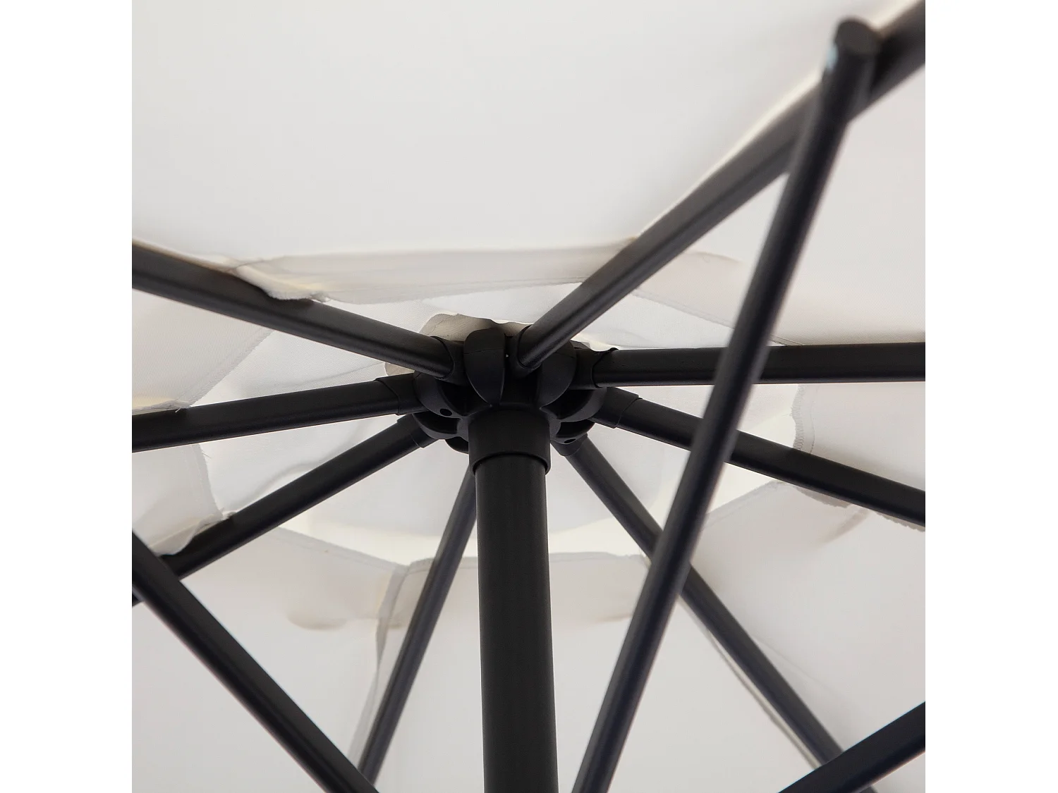 Sombrilla de jardín crema 295x295x245 cm Outsunny