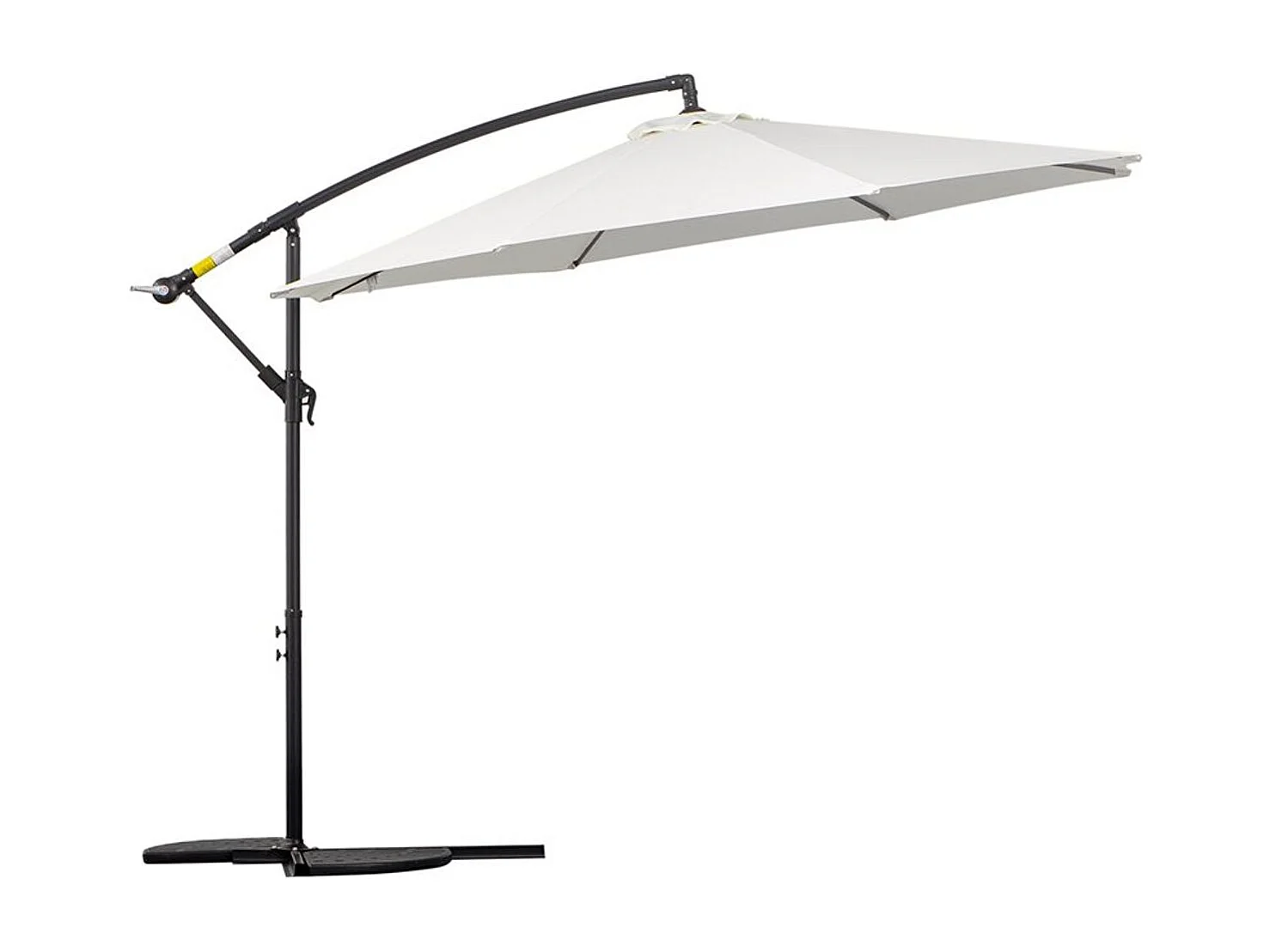 Sombrilla de jardín crema 295x295x245 cm Outsunny