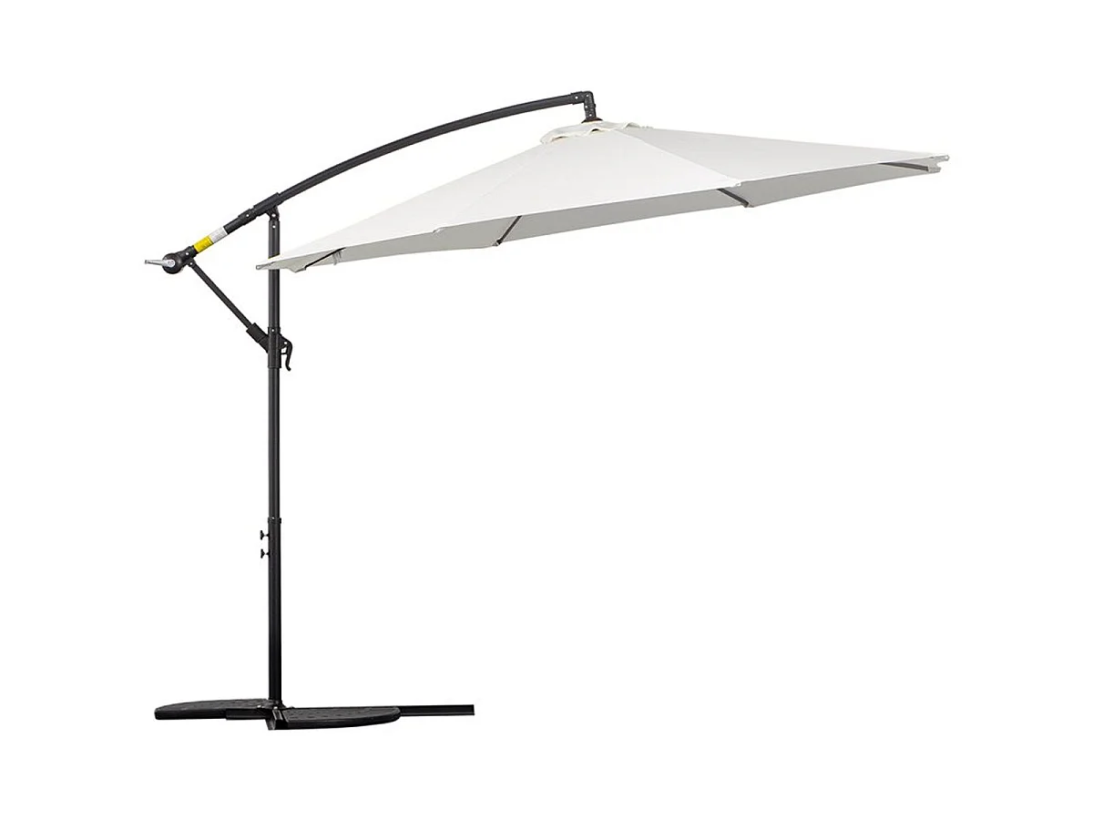 Sombrilla de jardín crema 295x295x245 cm Outsunny