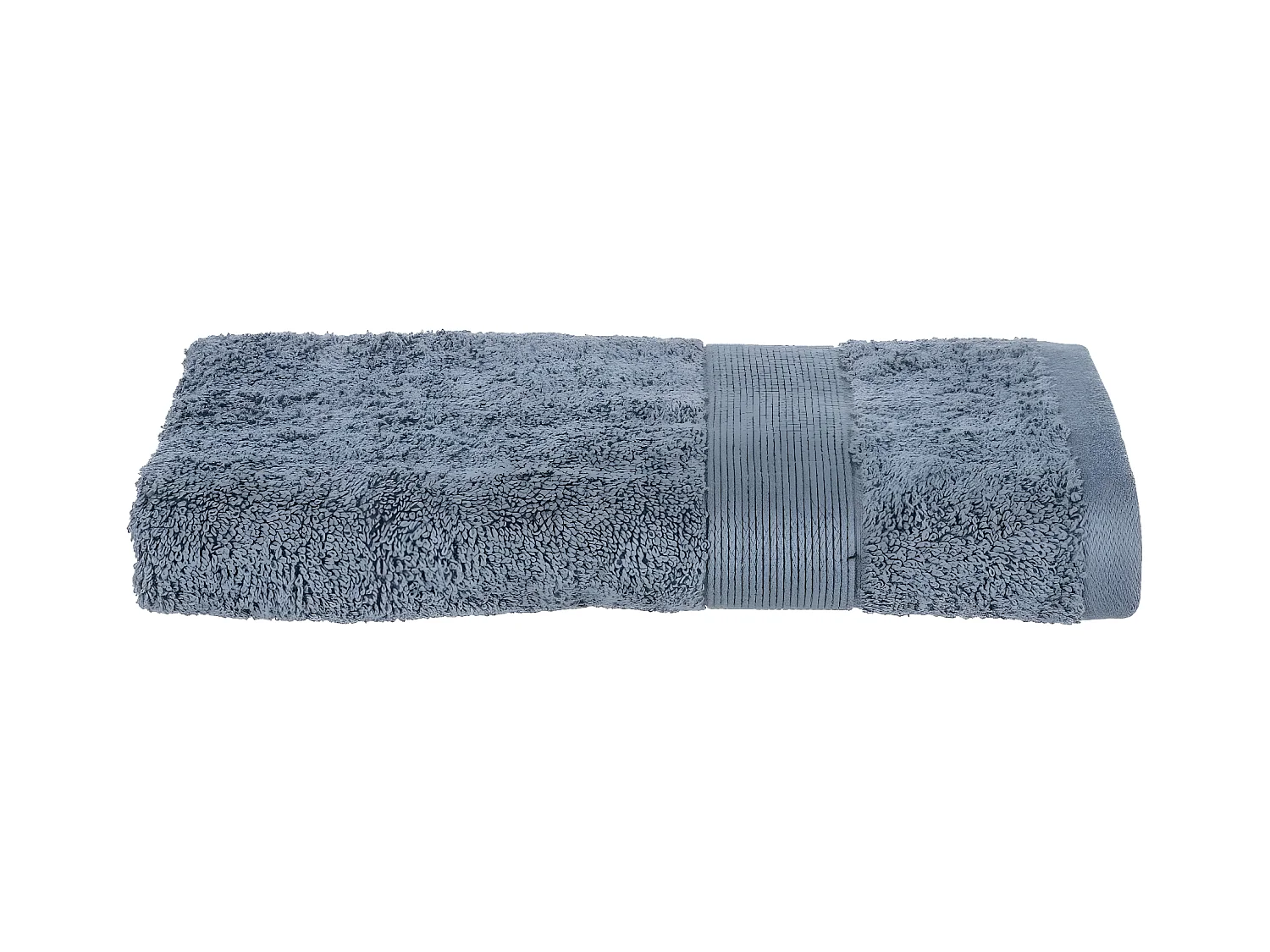 Serviette de toilette en Coton Gris foncé tissu éponge 50 x 90 cm