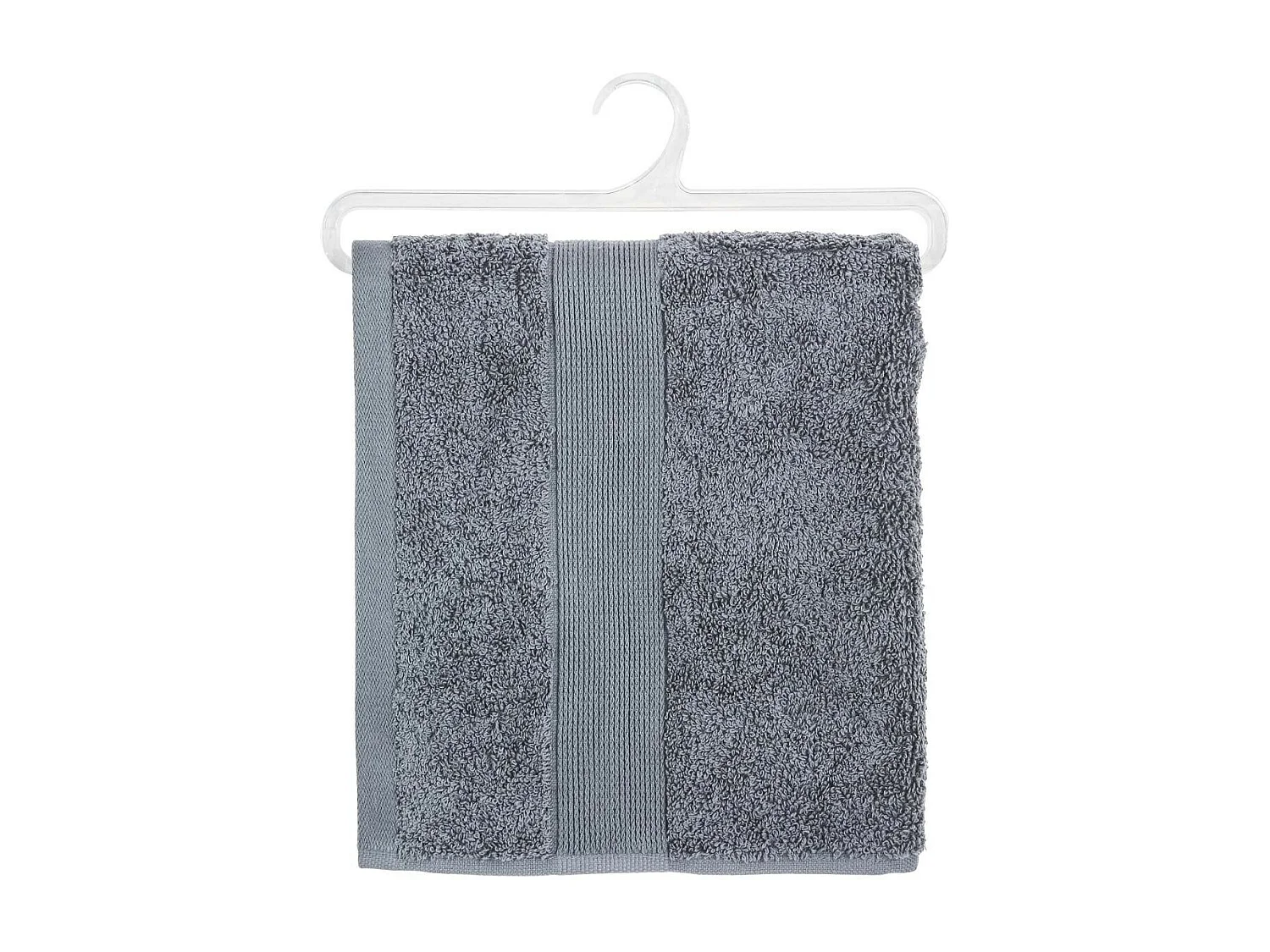 Serviette de toilette en Coton Gris foncé tissu éponge 50 x 90 cm