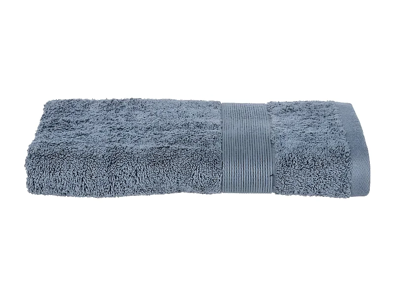 Serviette de toilette en Coton Gris foncé tissu éponge 50 x 90 cm