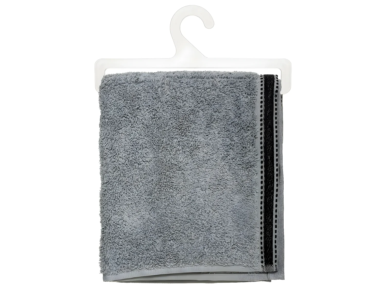 Serviette de toilette en Coton Gris Foncé tissu éponge 50 x 90 cm